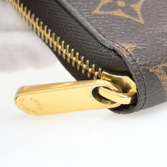 LOUIS VUITTON Zippy Long Wallet Monogram Leather Brown Fuchsia M41895 84KB294 - Picture 13 of 13